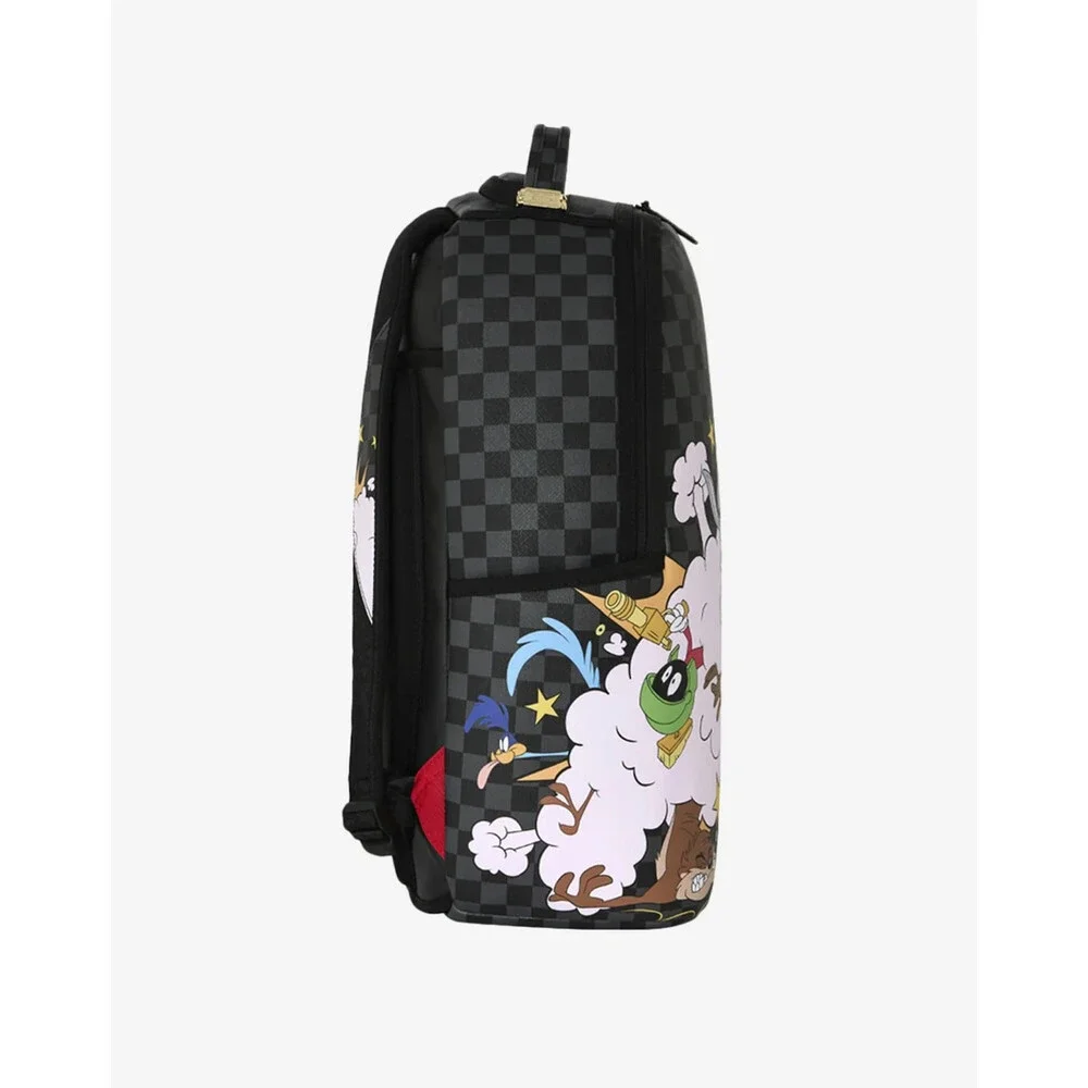 Sprayground Looney Tunes Fight Cloud Backpack Unisex Black Graphic Bag SPR256
